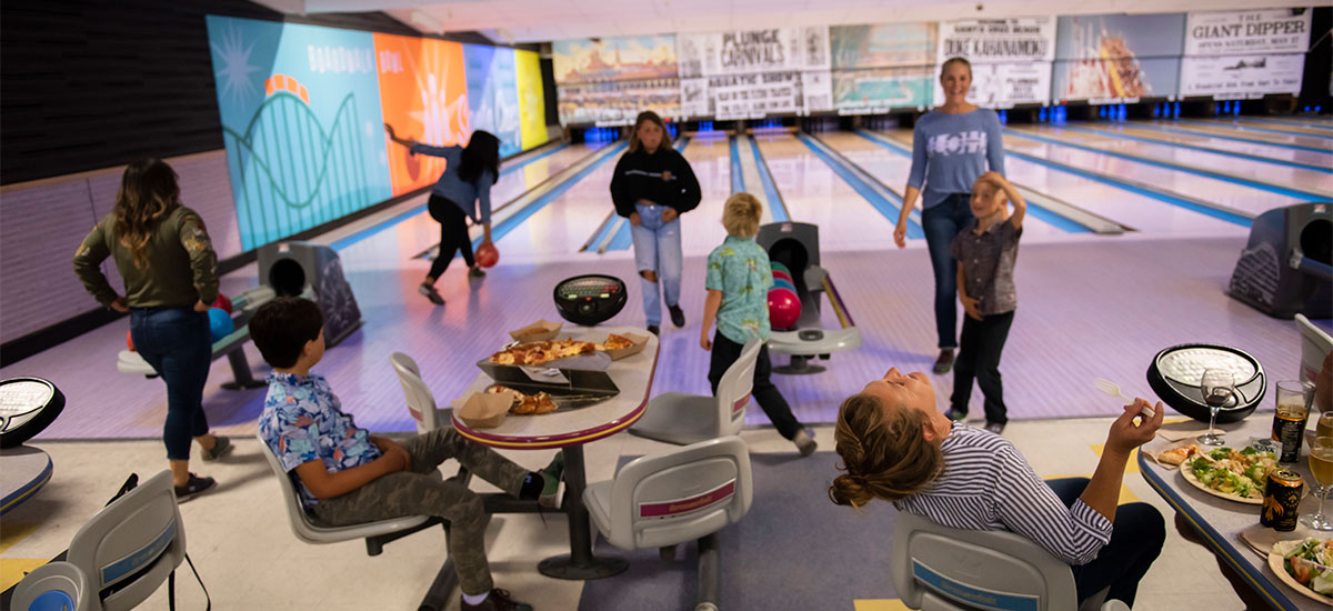 People bowling