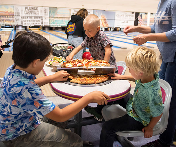 Kids eating