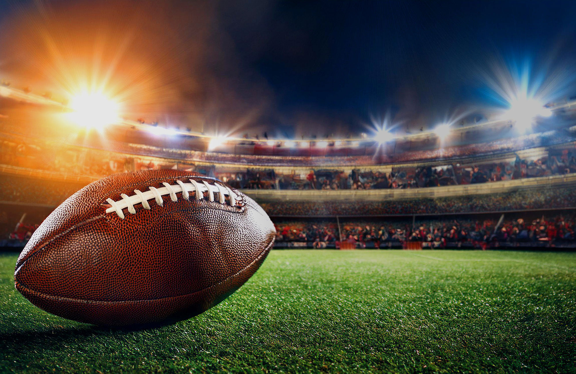 Football stadium and football